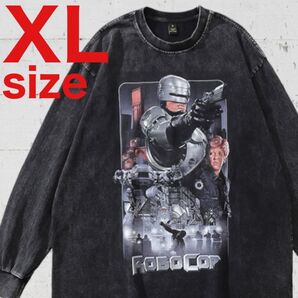ロボコップ RoboCop 長袖 映画 ムービー ロンT ブラック XLサイズ
