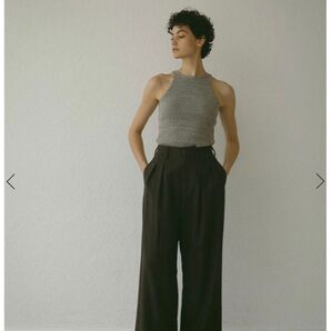 新品未使用 ETRETOKYO タックセミワイドパンツS/BROWN