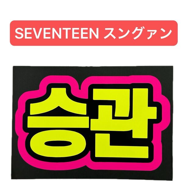 蛍光ネームボード SEVENTEEN セブチ スングァン