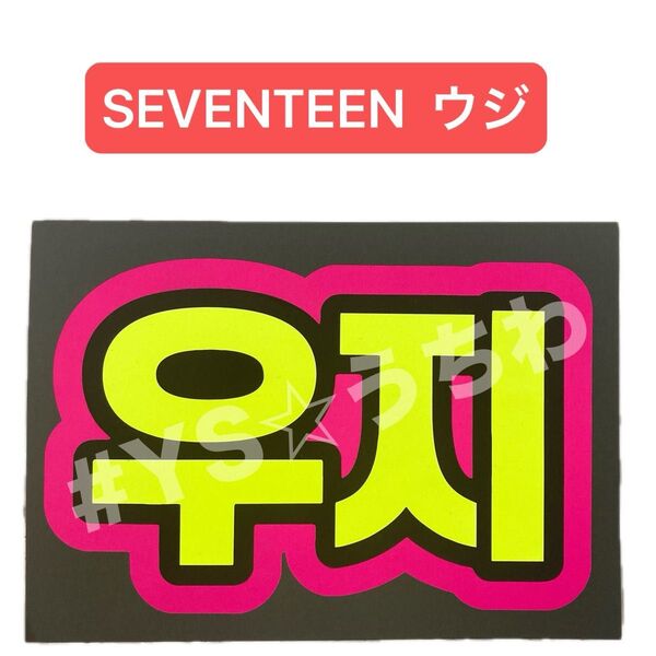 蛍光ネームボード SEVENTEEN セブチ ウジ