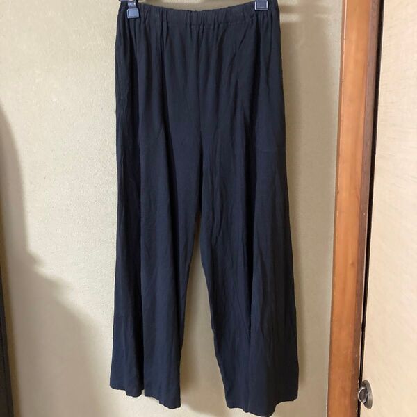 レディース ワイドパンツ 黒 L【美品】