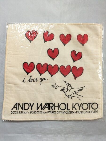 【新品レア】ANDY WARHOL KYOTO アンディウォーホール ミニタオル アイラブユー