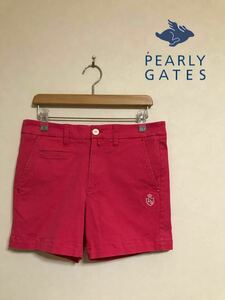 PEARLY GATES GOLF 89 パーリーゲイツ ゴルフ レディース ハーフパンツ ショート ボトムス ピンク サイズ0 055-6132312