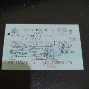 JR東日本 サンキューちばフリーパス 使用済み