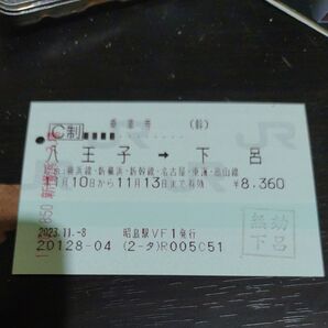 乗車券 使用済み JR東日本