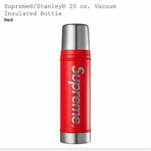 Supreme 19FW Week4 Stanley 20 oz. Vacuum Insulated Bottle Red ステンレス 水筒 シュプリーム 赤 新品 正規品_画像1