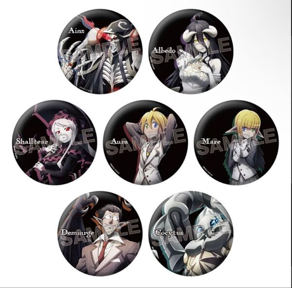 【新品】オーバーロード展 トレーディングBIG缶バッジ 全7種 コンプリート セット complete set