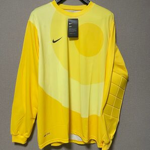 NIKE ナイキ 長袖 サッカー ロンT ゴールキーパー 肘当て クッション 黄色 メンズ 3XL