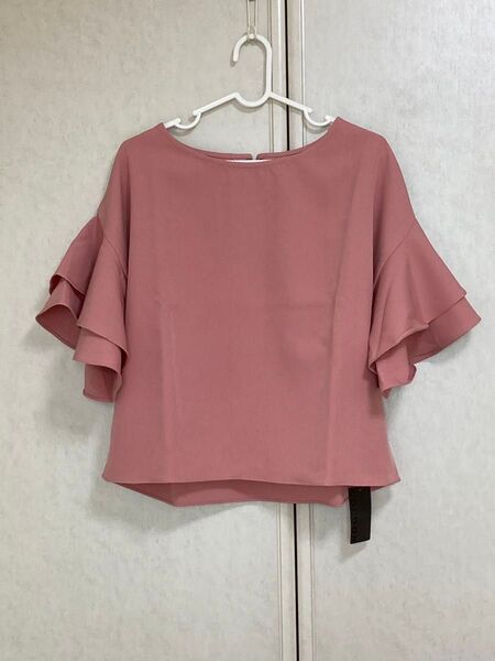 ☆新品☆COCOON フレアスリーブブラウス 2way ピンク Mサイズ