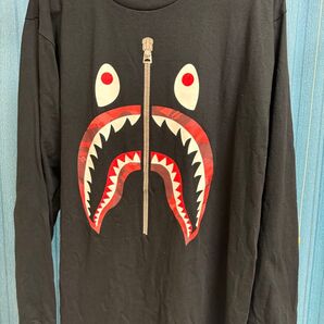 A BATHING APE 長袖Tシャツ 黒 ロンT Tシャツ