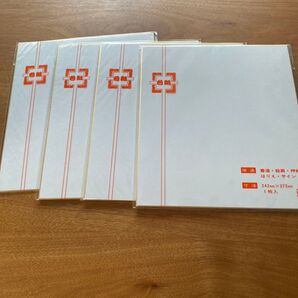 今村紙工 色紙 筆用 1枚 (シキ-201) 4枚まとめ売り