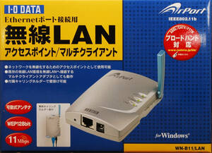 【中古】 I-O DATA Ethernetポート接続用 無線LAN アクセスポイント マルチクライアント WN-B11/LAN for Windows アイ・オー・データ機器