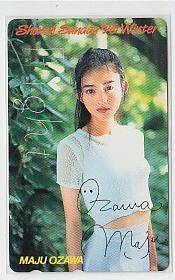 D=g061 小沢真珠 少年サンデー テレカ