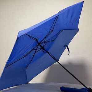【中古品】折りたたみ傘 超軽量 6本骨折り畳み傘 おりたたみ メンズ レディース撥水速乾【色】青【サイズ】長さ23cm(収納時)