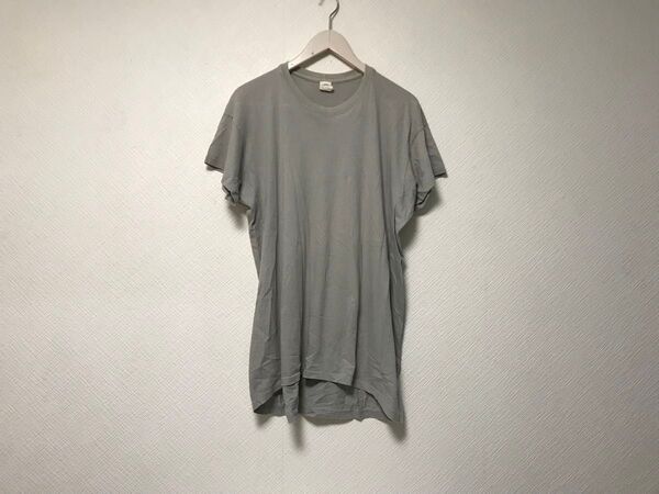 本物オープロジェクトO projectコットン麻リネン半袖TシャツメンズサーフアメカジミリタリーストリートグレーMベルギー製