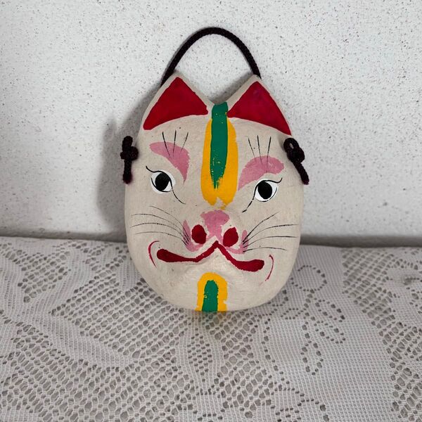 郷土玩具 民藝品 狐面 和紙 お面 狐 インテリア