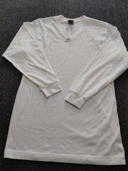 B.V.D Vネック 9分袖 Tシャツ LL タグ付き 未使用 メンズ