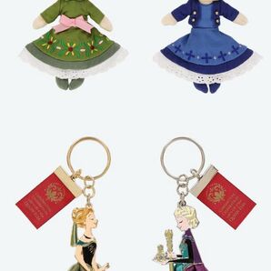 ぬいぐるみチャーム キーチェーン セット アナ エルサ