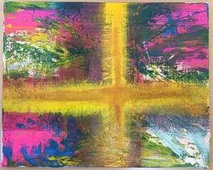 ★武藤厚子 MUTOH ATSUKO 油彩 F3「太陽の声」2012年, 絵画, 油彩, 抽象画