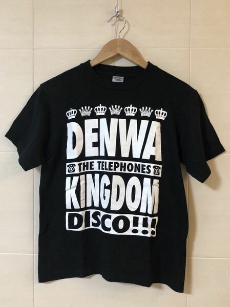 THE TELEPHONES★DENWA KINGDOM 黒Tシャツ★ザテレフォンズ★バンドTシャツ