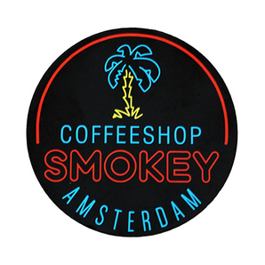 SMOKEY スモーキー アムステルダム コーヒーショップ ステッカー カンナビスカップ high times ハイタイムズ 420 thc マリファナ 大麻