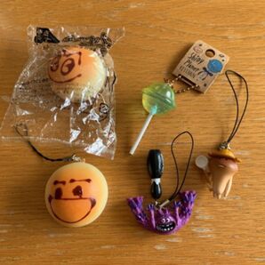 ストラップ キーチェーン いろいろ5個セット なめこ モンスターズインク