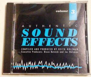 効果音CD Authentic Sound Effects Volume 3/Gun Shots,Atomic Bomb,Crickets,Firecrackers,Sonar Pings等92トラック