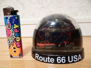 希少 アメリカ Route66 ルート66 アメ車 旧車 イージーライダー スノードーム