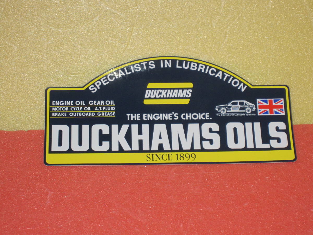 ☆送料無料★当時物★DUKHAMS OILSステッカー★貴重な新品未使用★税込 