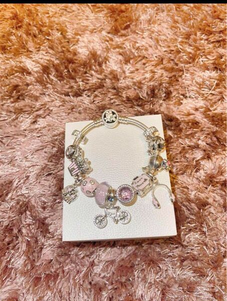シルバー 925ブレスレット Pandoraパンドラ風 かわいい