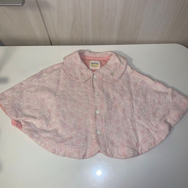 ブランシェス ベビー ケープ ポンチョ お出かけに! 長く使える!60〜90cm