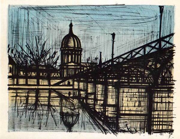 【特価】 ≪ ビュッフェ ≫ レゾネ図版 【 PARIS= LE PONT DES ARTS 】