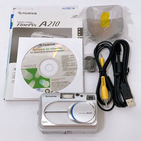 【美品】FUJIFILM FinePix A210 デジタルカメラ コンパクトデジタルカメラ コンデジ 単三電池使用