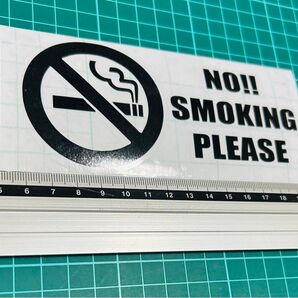 NO smoking ステッカー(色変更可能) カッティングステッカー