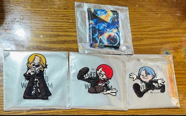 ミセス ゼンジン ガチャ ワッペン3種、クロス