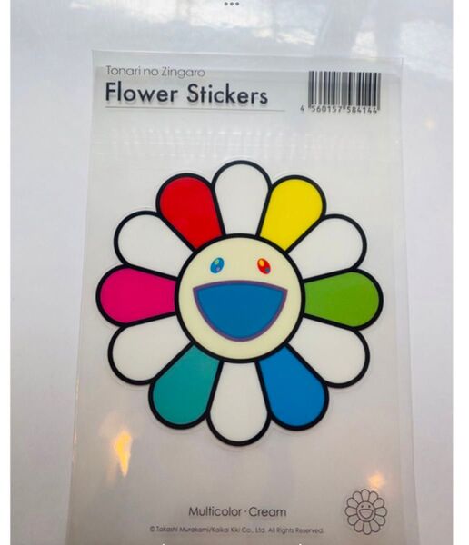Zingaro 村上隆Rainbow ステッカー マルチカラー お花 新品
