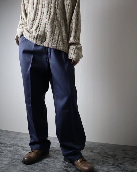 DICKIES ディッキーズ 90s 874 ワイド ワークパンツ チノパン 濃紺 W42