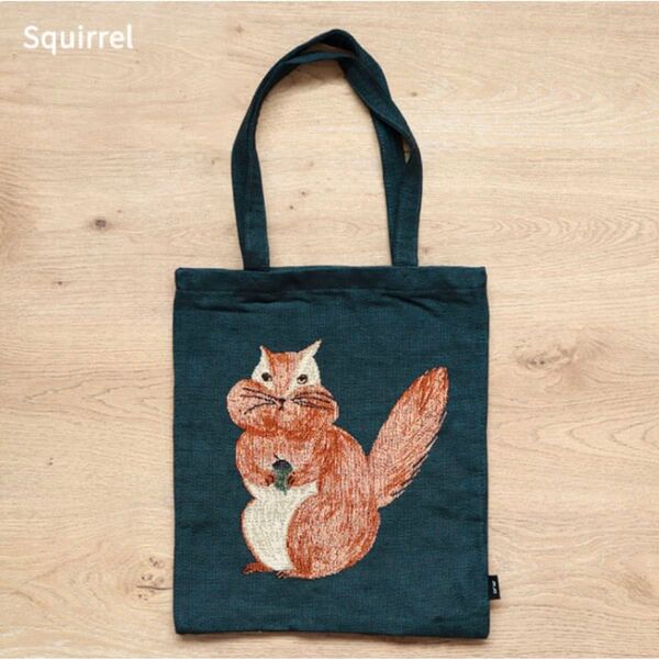 松尾ミユキ トートバッグ Rectangle totebag リス