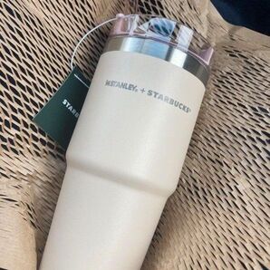 スターバックス 3WAYステンレスタンブラーSTANLEYベージュ 473ml 完売品 SAKURA2024