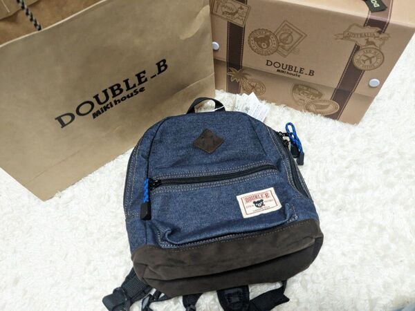 mikihouse 新品未使用 リュックサック デニム キッズ ベビー ギフト可