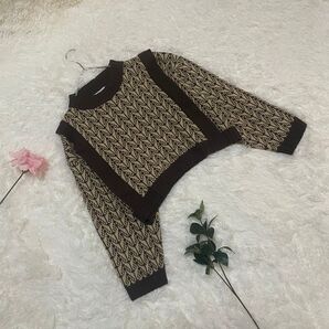 nokcha ノクチャ ニット F ブラウン系 古着 アクリル