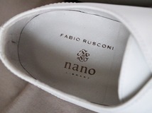 【 ファビオルスコーニ FABIO RUSCONI ナノユニバース別注 】レザー バレエ シューズ 43/28cm相当 定価\30,240(税込) 革靴 ホワイト 牛革_画像8