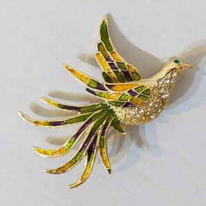 【SALE】鳥 ブローチ ゴールド