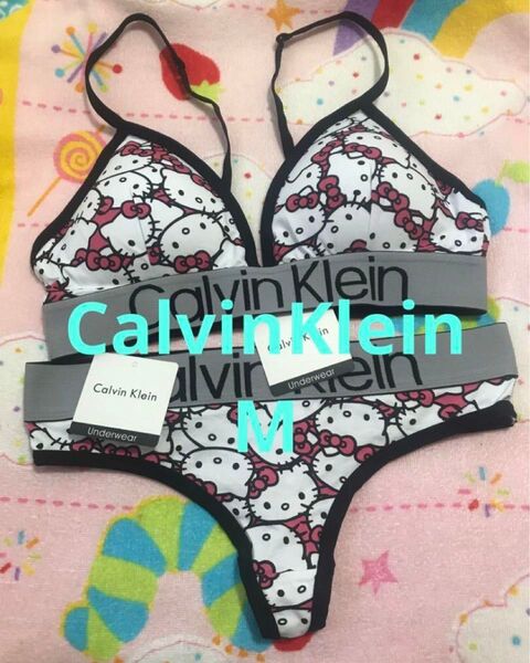 CalvinKlein カルバンクライン サンリオ ハローキティ ブラショーツ Tバック パンツ ショーツ 女の子 新品