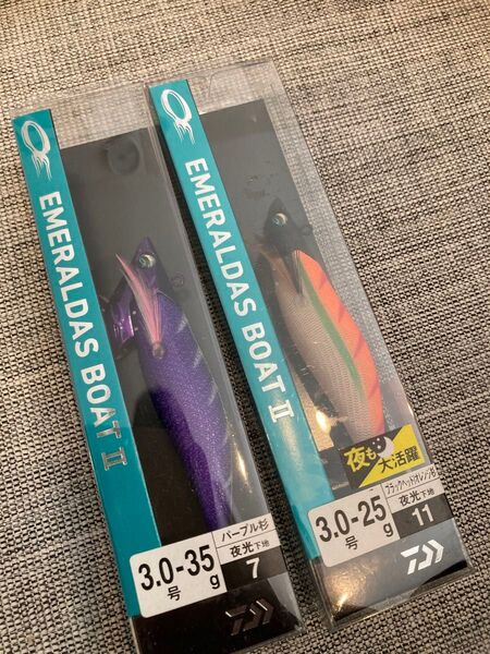 ☆エメラルダス ボートII(ノーマルバージョン)3.0号 25g 夜光-ブラックヘッド/オレンジ杉 など新品