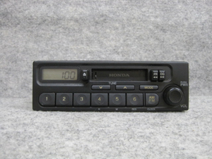  Honda original cassette tape radio audio deck 39100-S2K-0030 PH-1617G-B AM FM 1DIN 0329512 4LT0