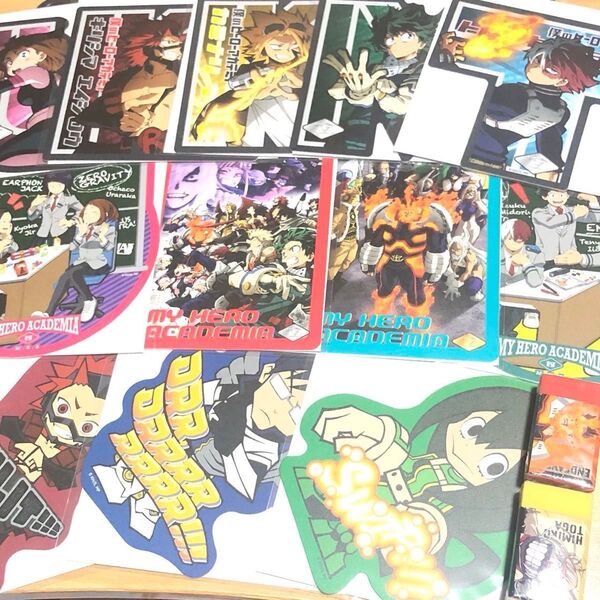 きゃらくたぶるPart2 ダイカットカード ヒロアカ セット 消しゴム エンデヴァー トガヒミコ