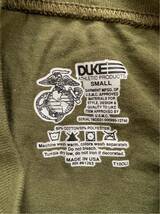 米軍 海兵隊 実物 放出品 Tシャツ サイズ S DUKE USA シンプル 無地 USMC サバゲー女子 アウトドア 美品 T_画像2