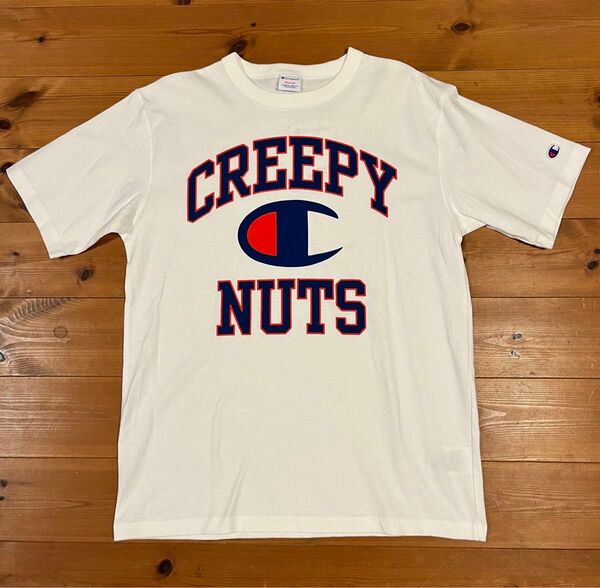 新品タグ付 creepynuts champion コラボTシャツ クリーピーピーナッツ Mサイズ ホワイト