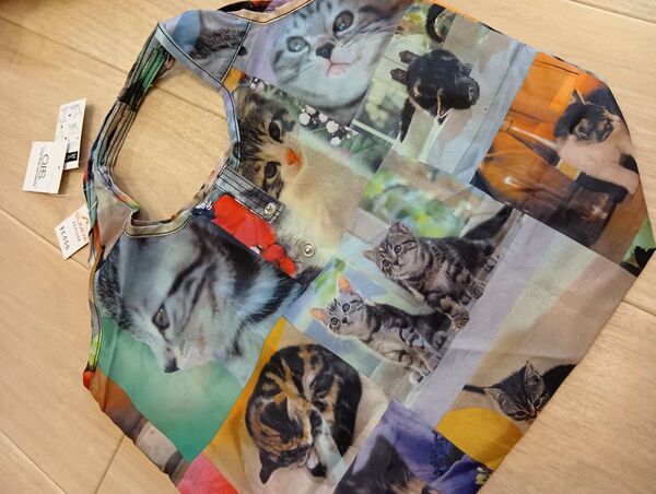 ネコ 猫 ねこ キャットエコバッグ ECO cat かわいい 旅行 通勤 通学 買い物袋 ショッピングバッグ 子猫 仔猫 かわいい